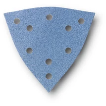 Csiszolópapír Zirkon - lyukasztott, háromszög alakú-  K80, 12db/cs. Csiszolópapír Zirkon - lyukasztott, háromszög alakú-  K80, 12db/cs.